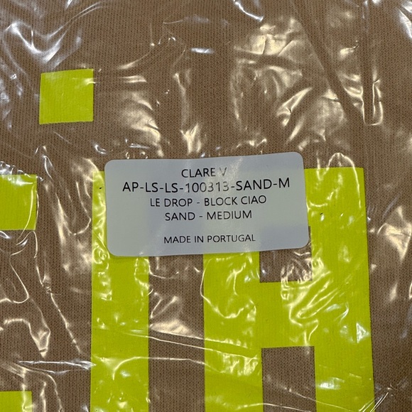 Clare V Ciao Tan Sweatshirt - Picture 2 of 3